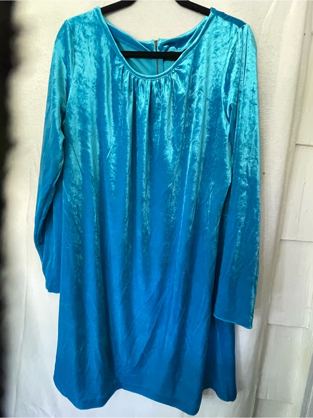Twiggy London Cerulean Blue Velvet Size 1x Vintage Original